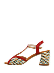 Sandali tacco Rosso Grace Shoes
