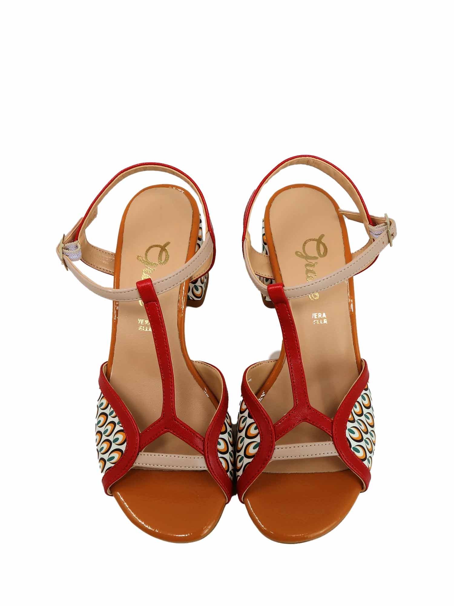 Sandali tacco Rosso Grace Shoes
