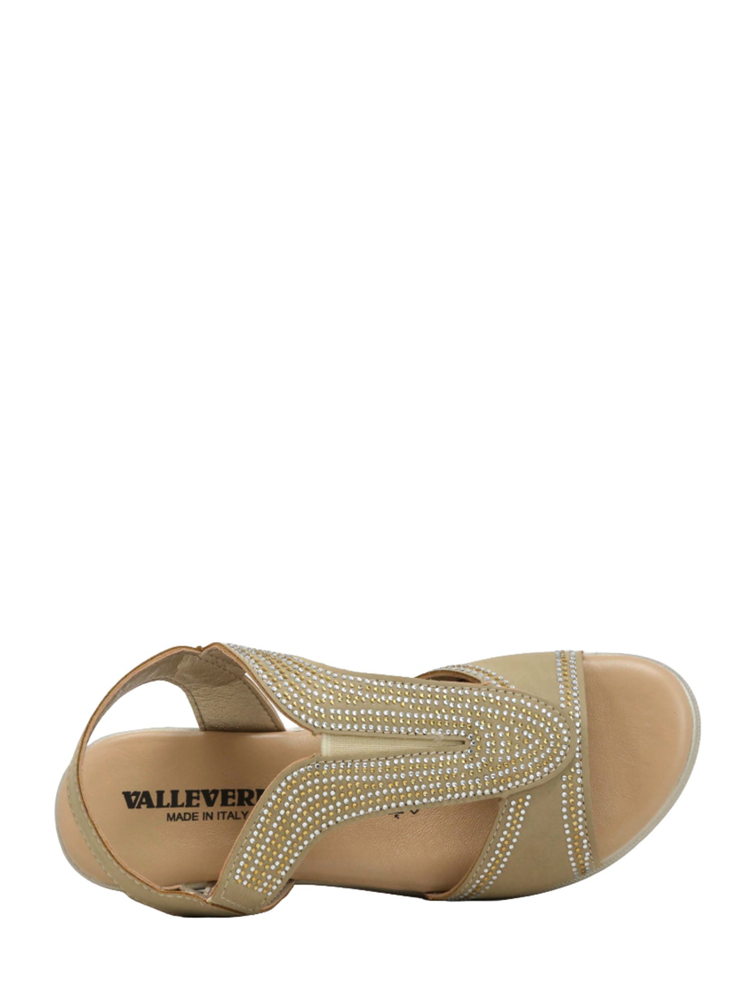 Sandali zeppa Beige Valleverde