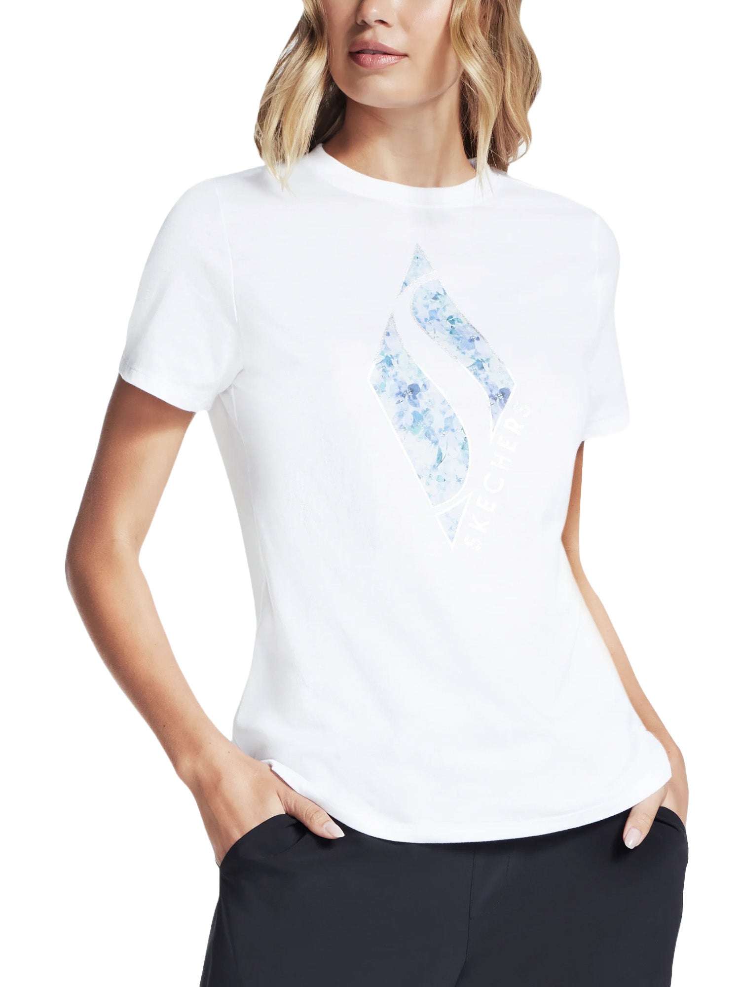 T-shirt Bianco Skechers