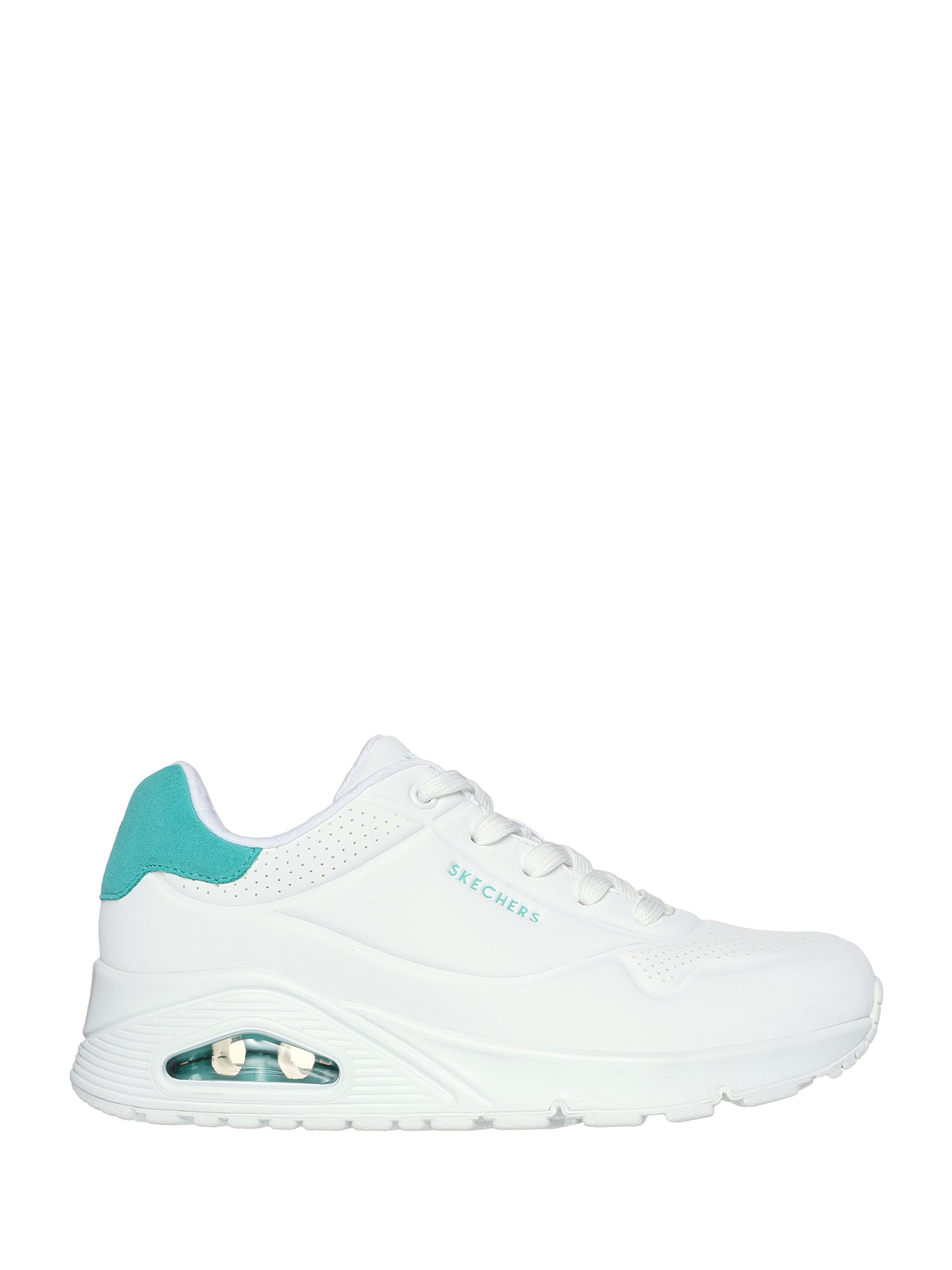Sneakers Bianco Turchese Skechers