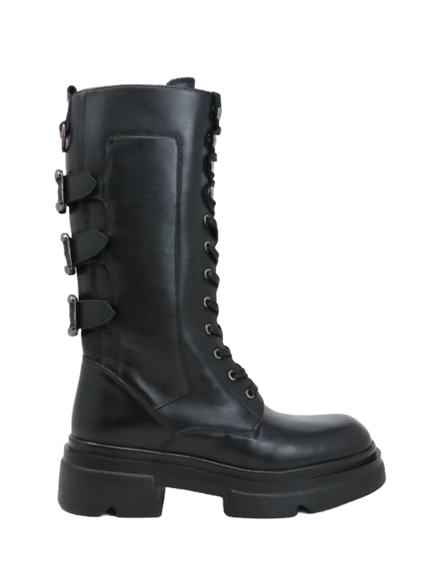 Anfibi Nero Emanuelle Vee