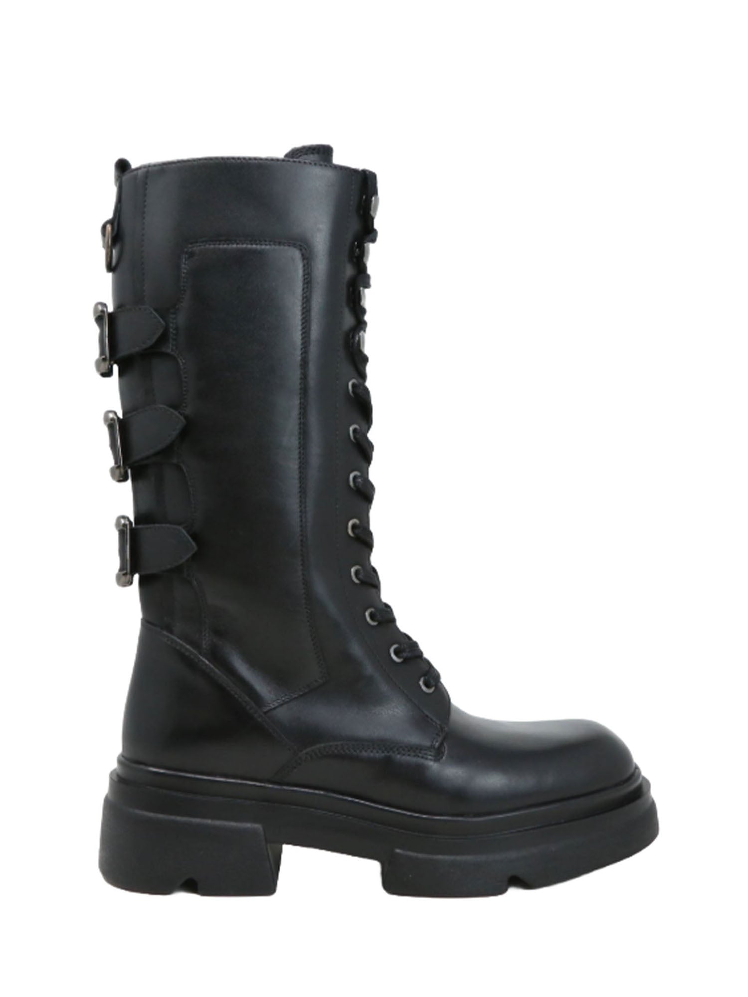 Anfibi Nero Emanuelle Vee