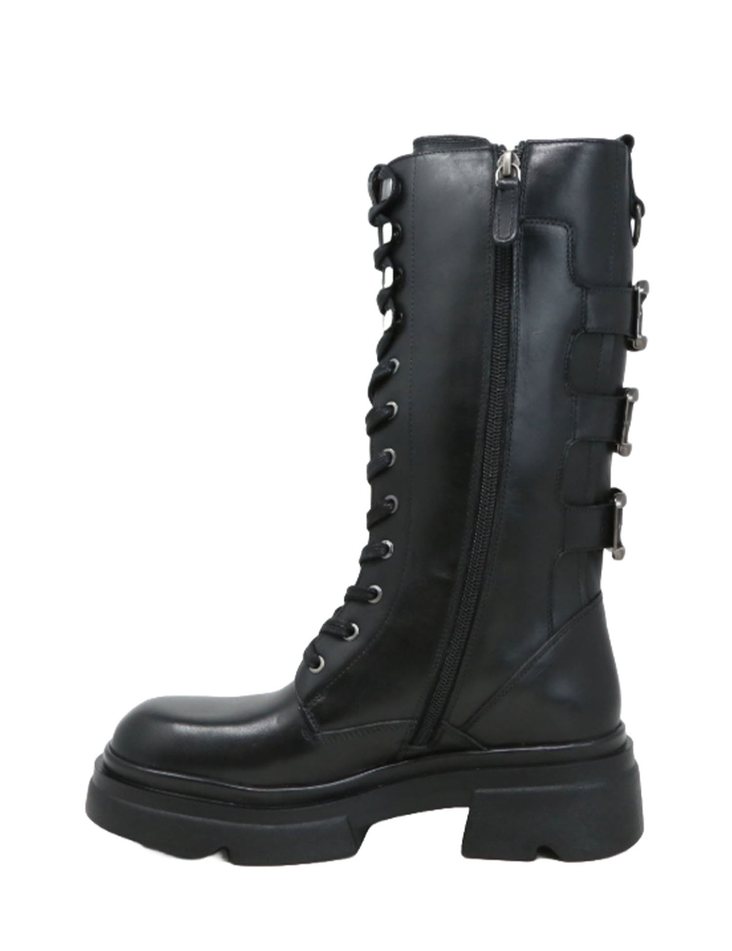 Anfibi Nero Emanuelle Vee