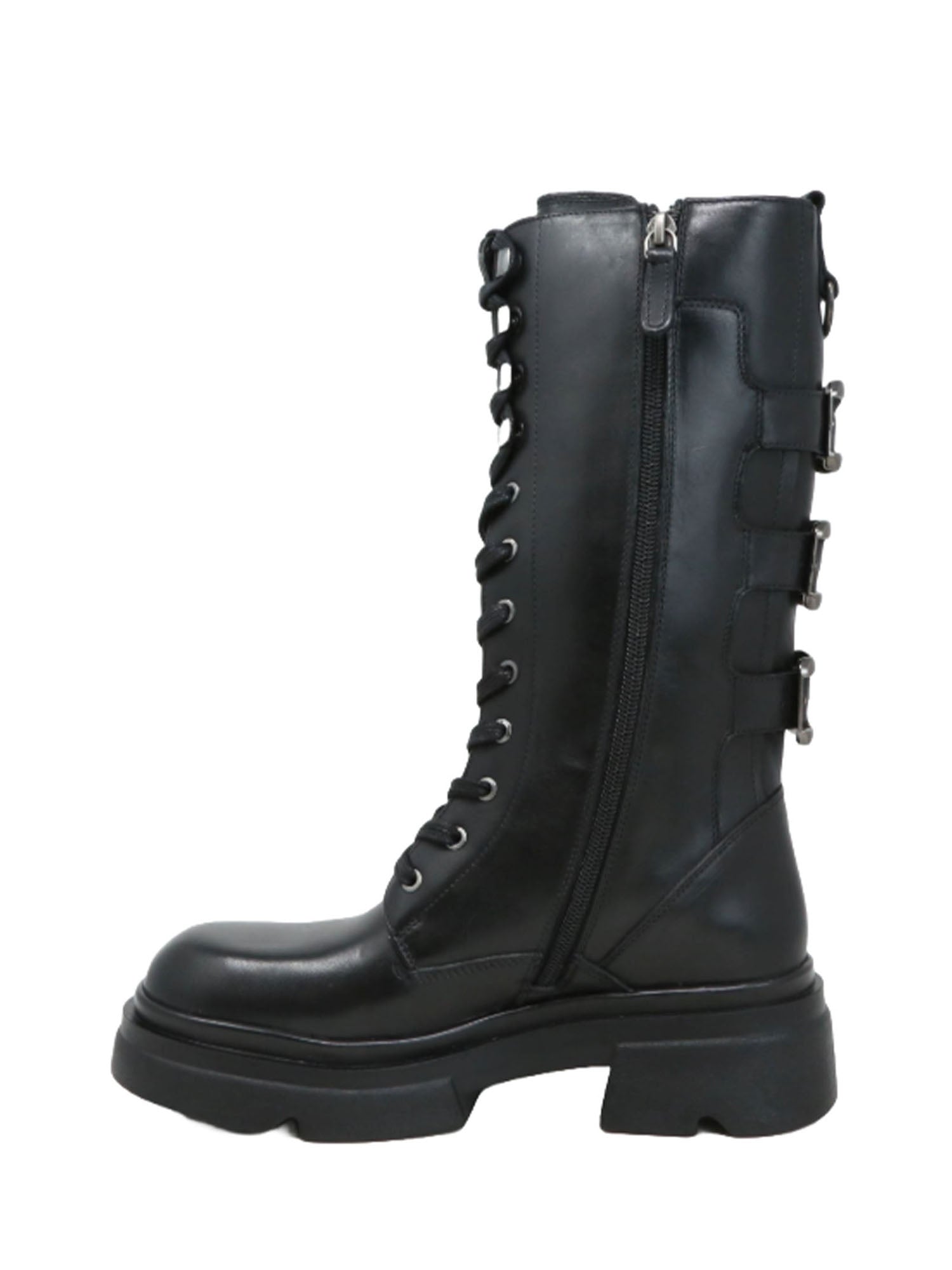 Anfibi Nero Emanuelle Vee