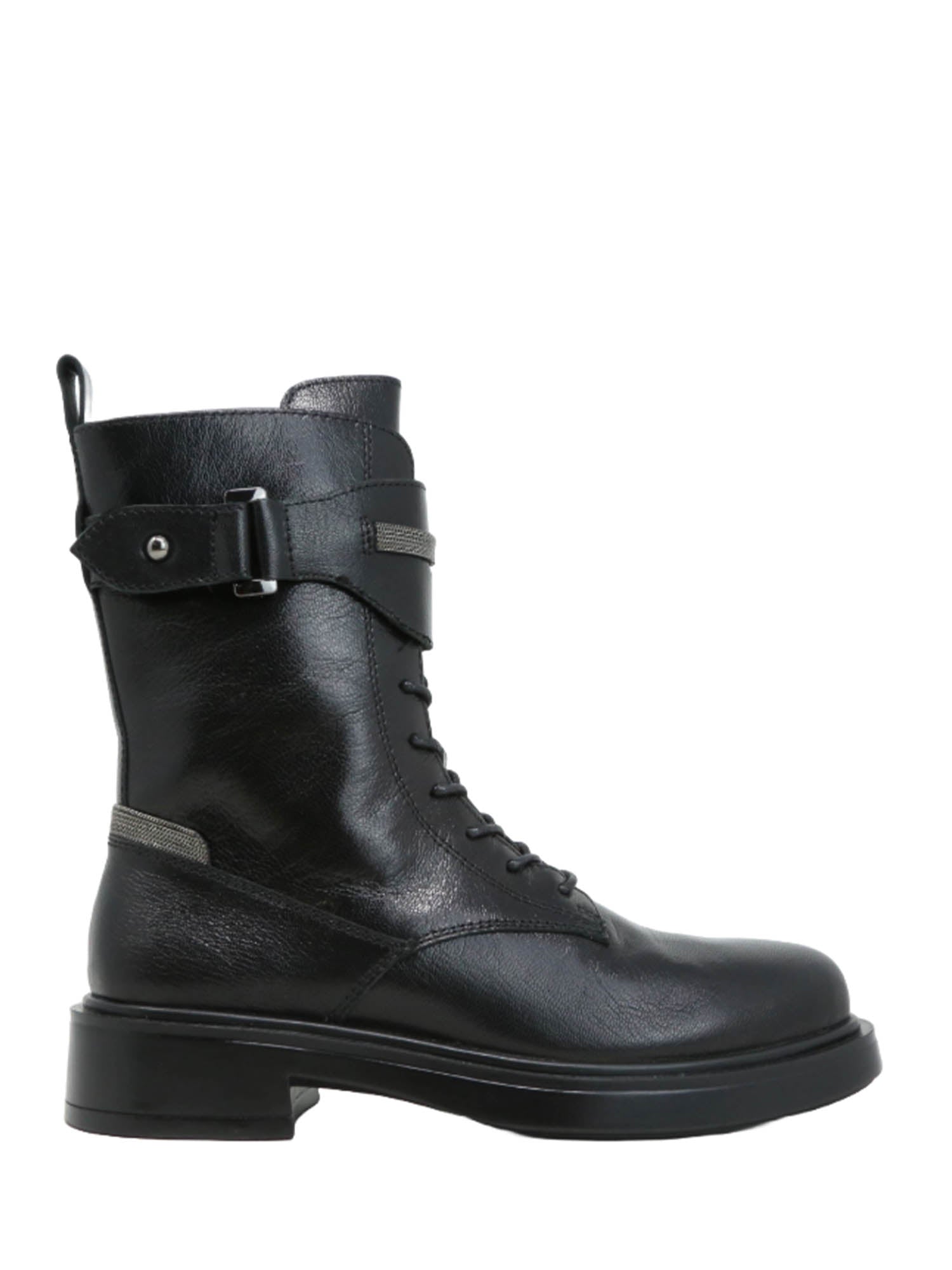 Anfibi Nero Emanuelle Vee