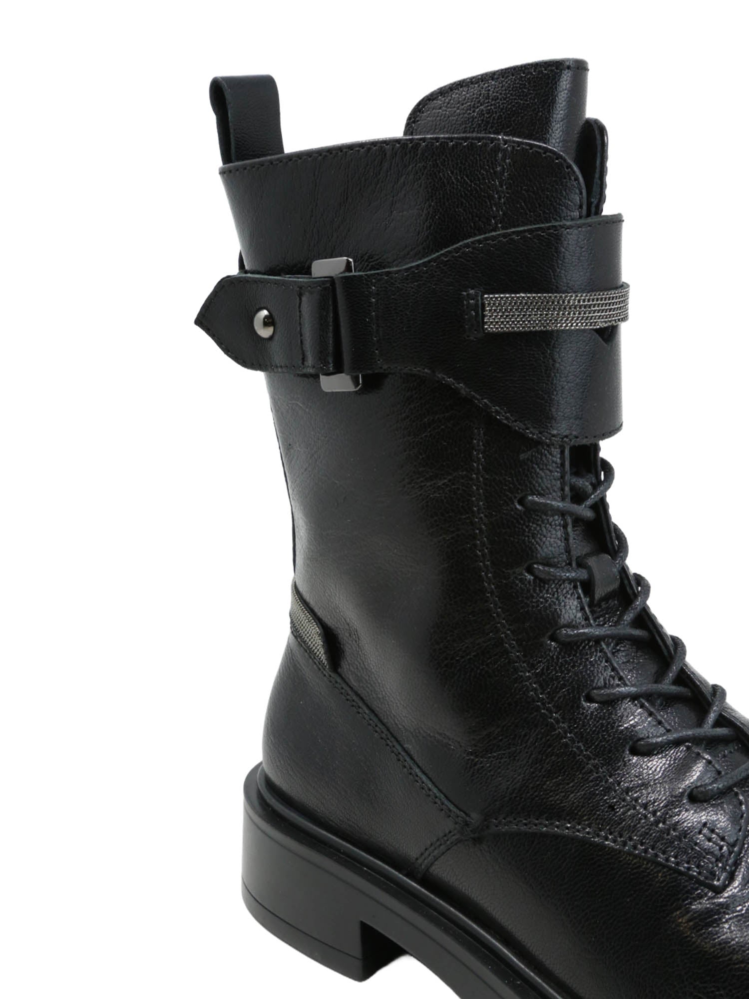 Anfibi Nero Emanuelle Vee