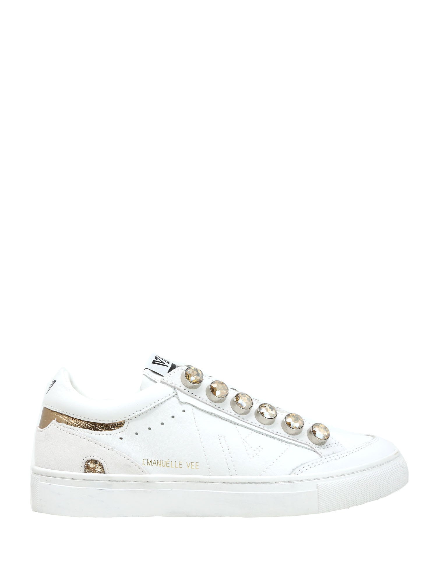 Sneakers Bianco Oro Emanuelle Vee