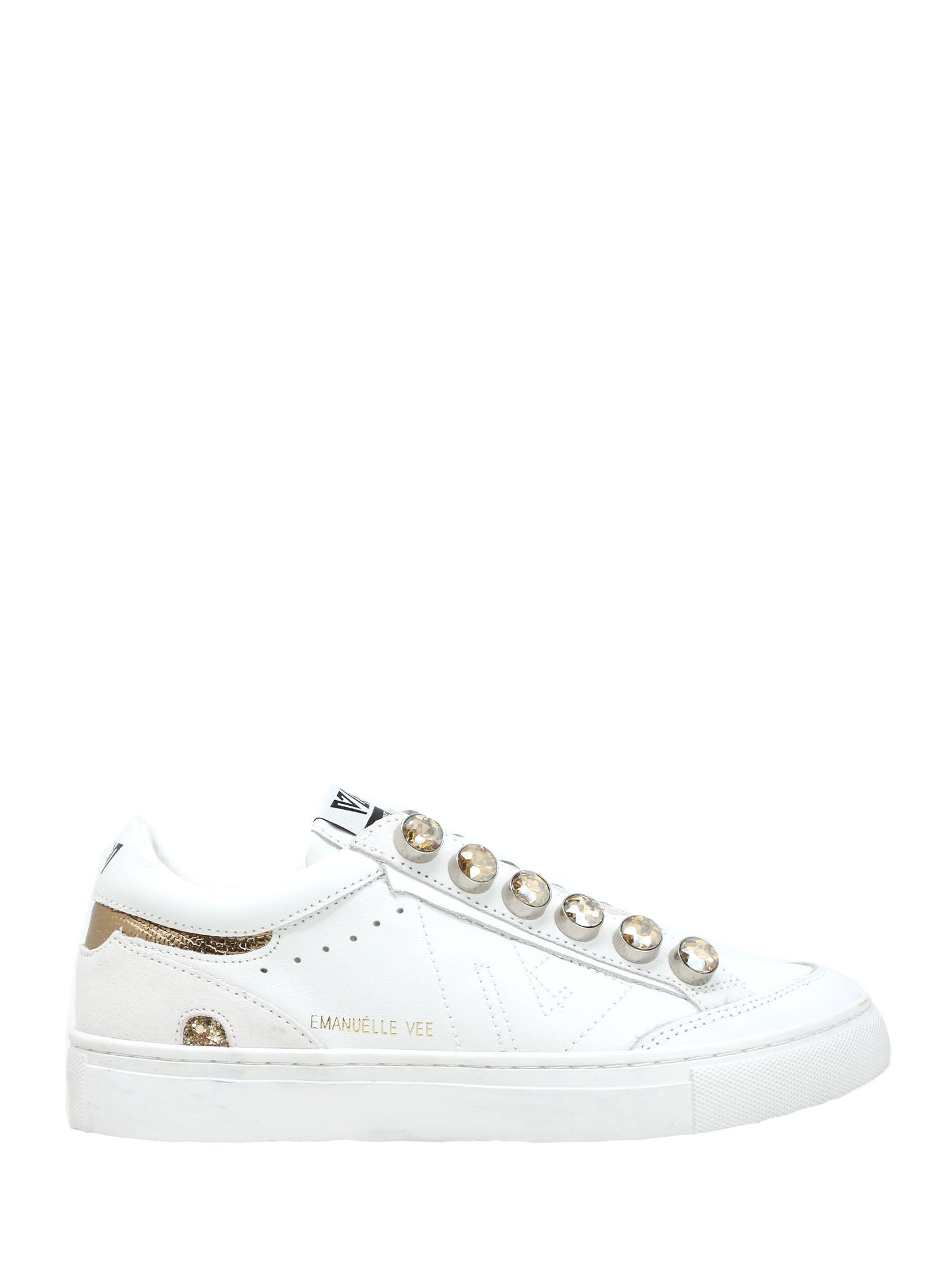 Sneakers Bianco Oro Emanuelle Vee