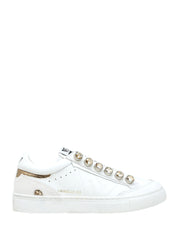 Sneakers Bianco Oro Emanuelle Vee