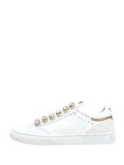 Sneakers Bianco Oro Emanuelle Vee