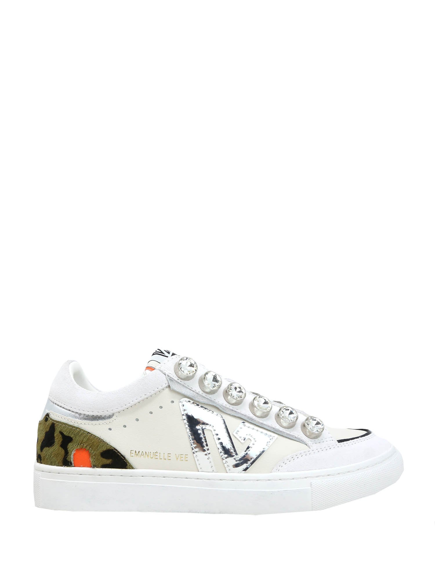 Sneakers Bianco Verde Emanuelle Vee