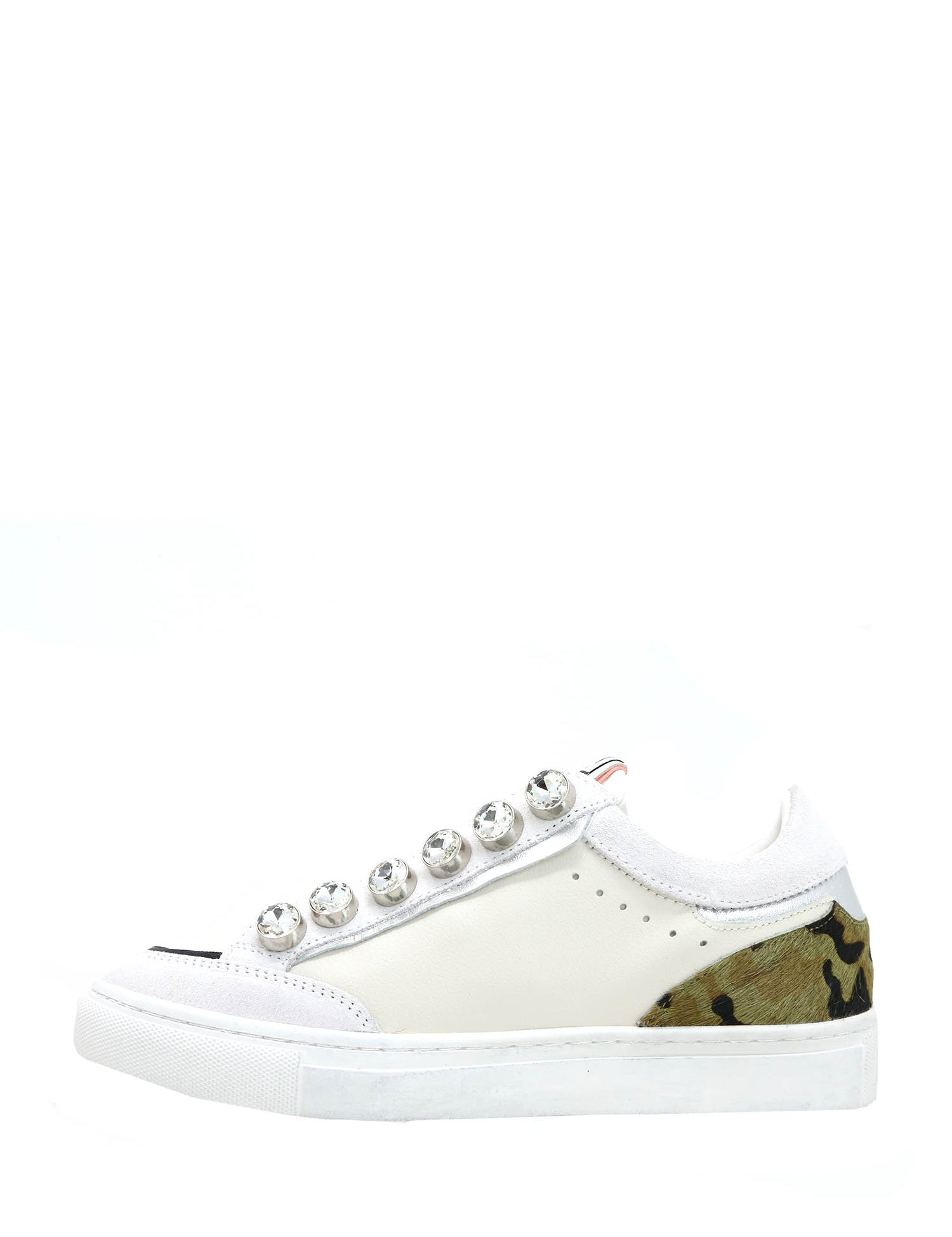 Sneakers Bianco Verde Emanuelle Vee