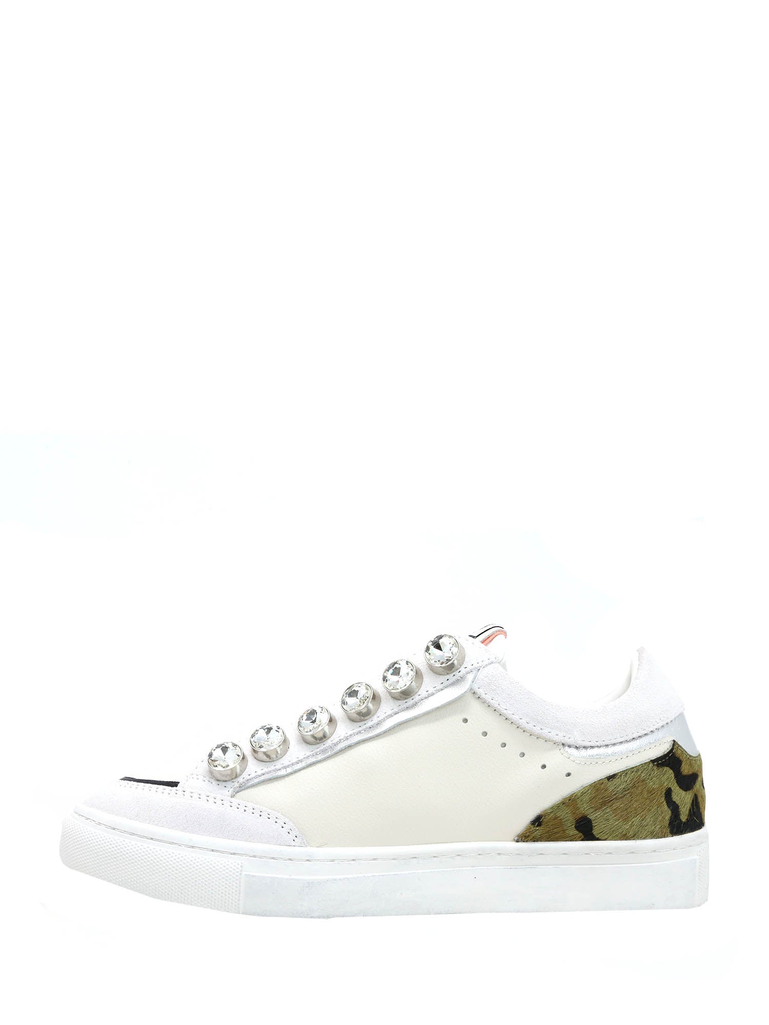 Sneakers Bianco Verde Emanuelle Vee