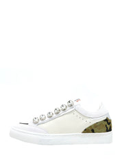 Sneakers Bianco Verde Emanuelle Vee