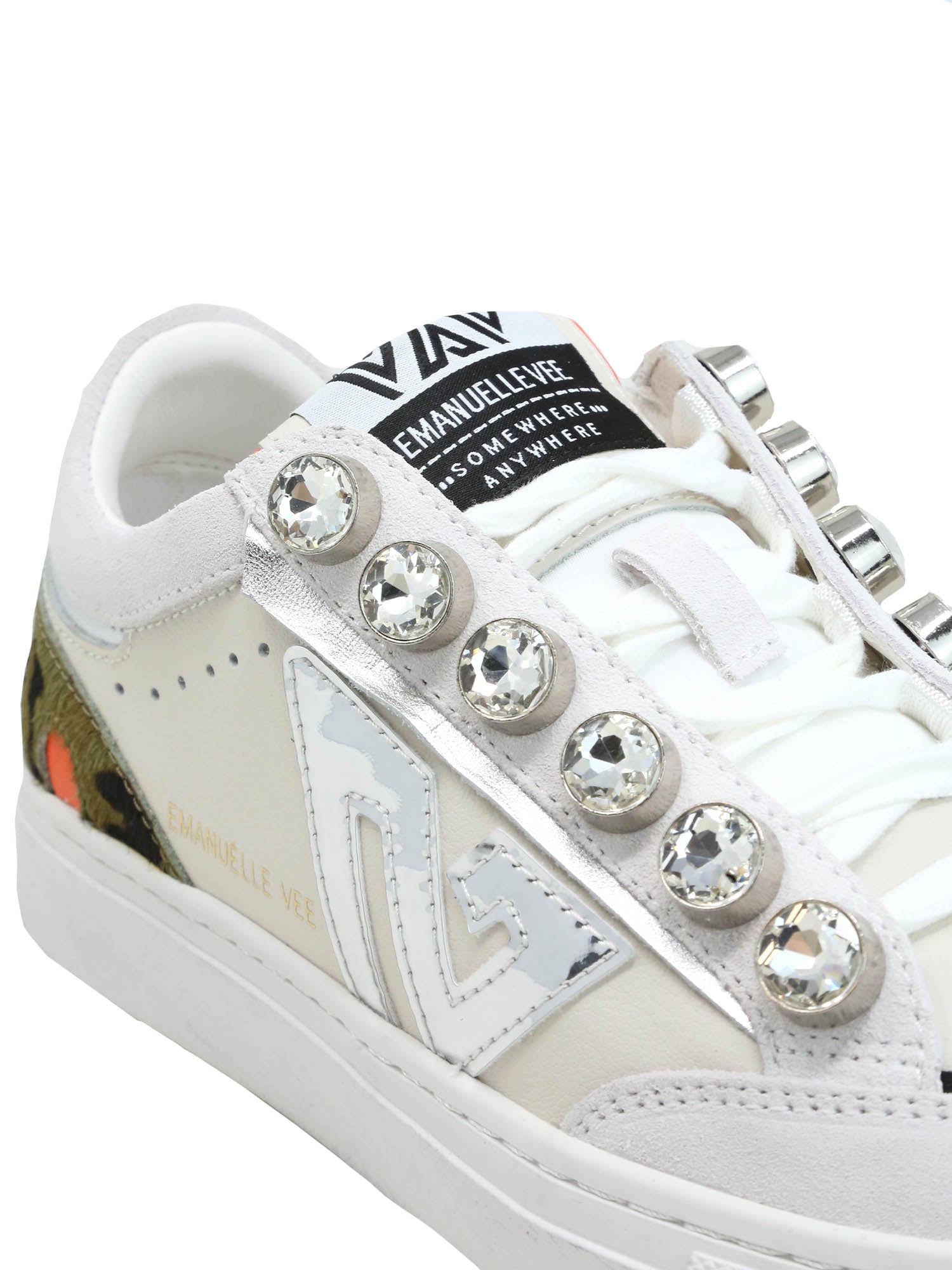 Sneakers Bianco Verde Emanuelle Vee