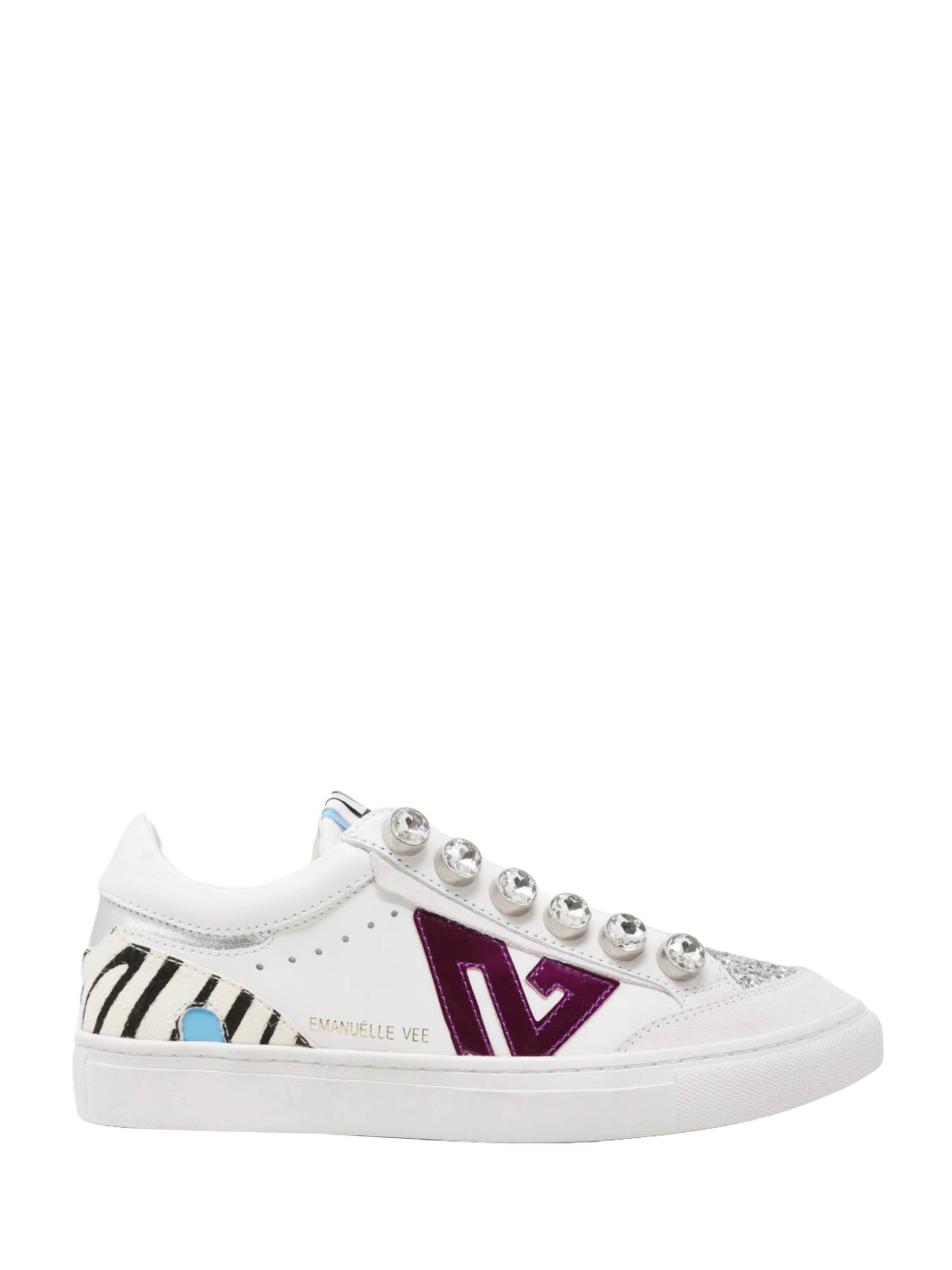 Sneakers Bianco Viola Emanuelle Vee