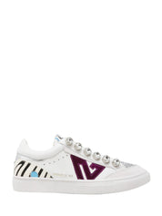Sneakers Bianco Viola Emanuelle Vee