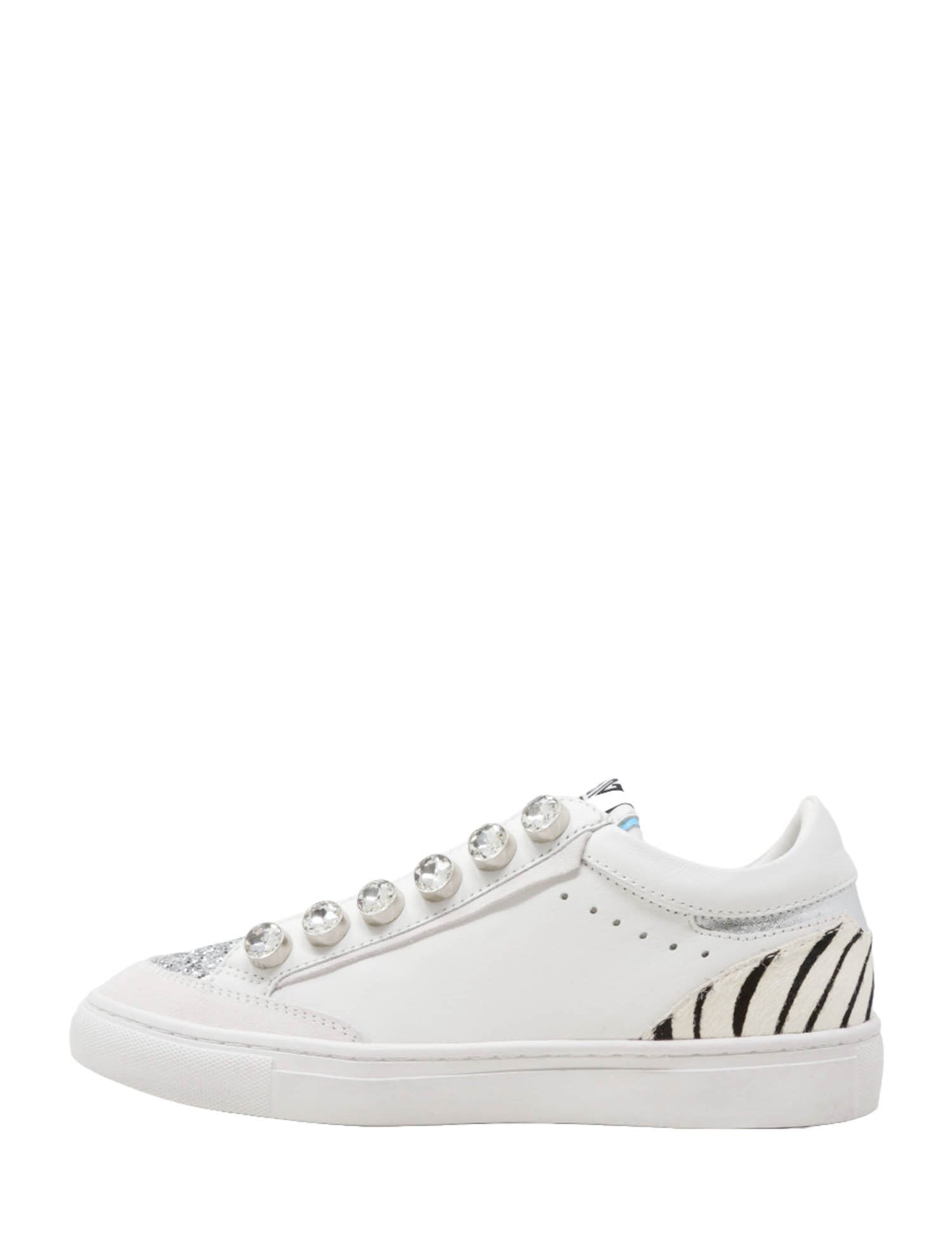Sneakers Bianco Viola Emanuelle Vee