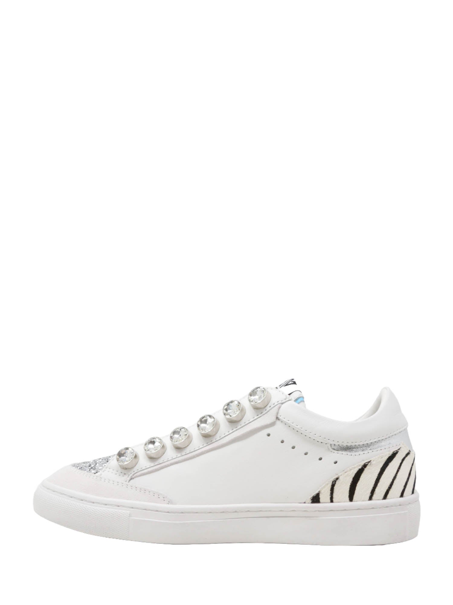 Sneakers Bianco Viola Emanuelle Vee