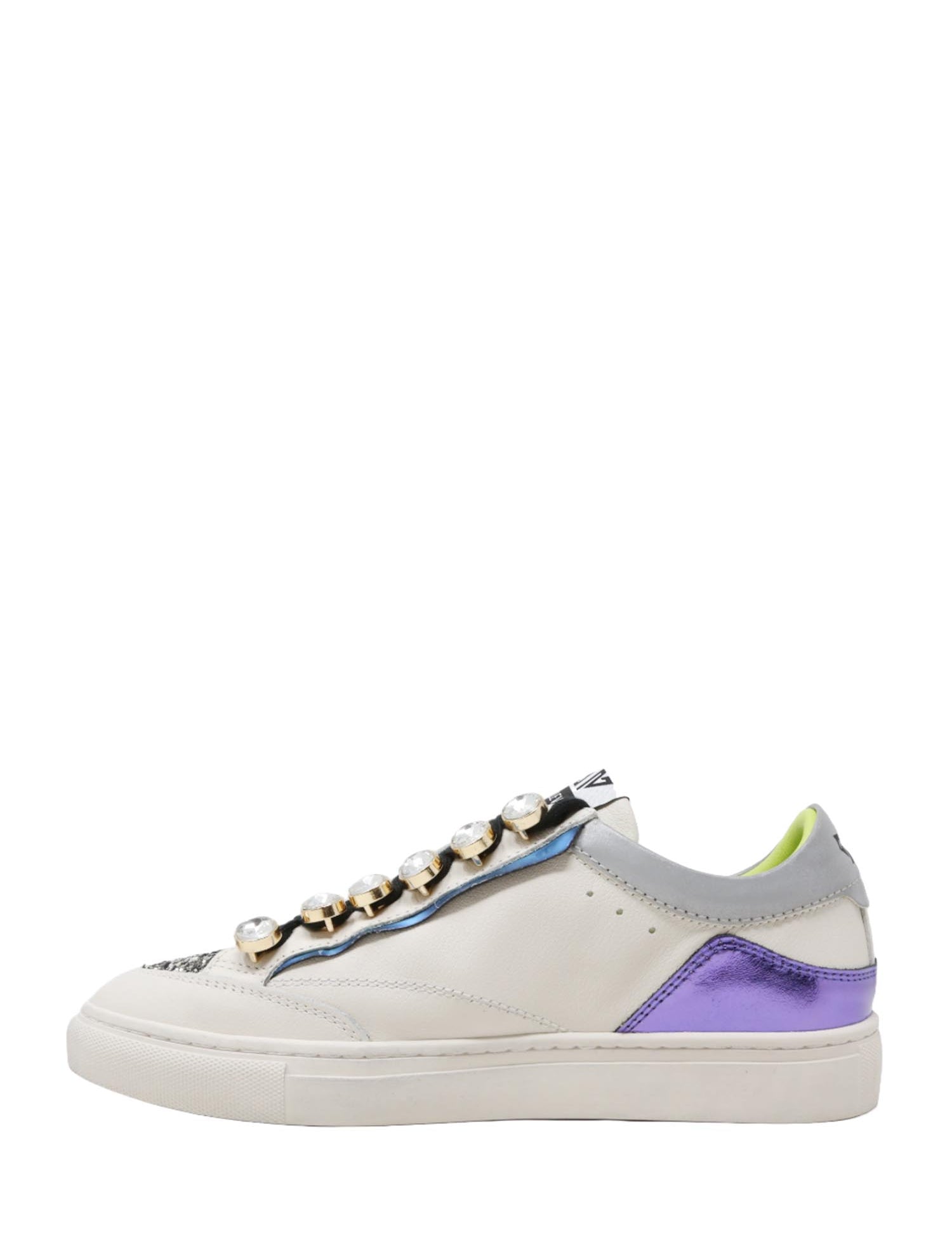 Sneakers Bianco Viola Emanuelle Vee