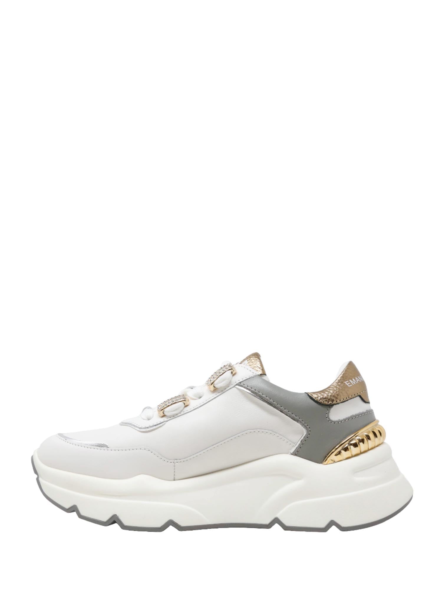 Sneakers Bianco Grigio Emanuelle Vee