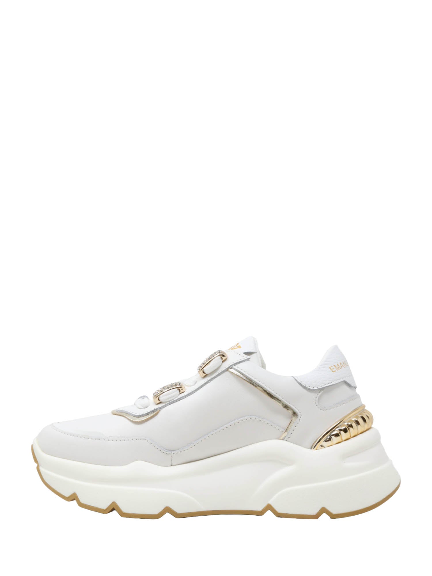 Sneakers Bianco Oro Emanuelle Vee
