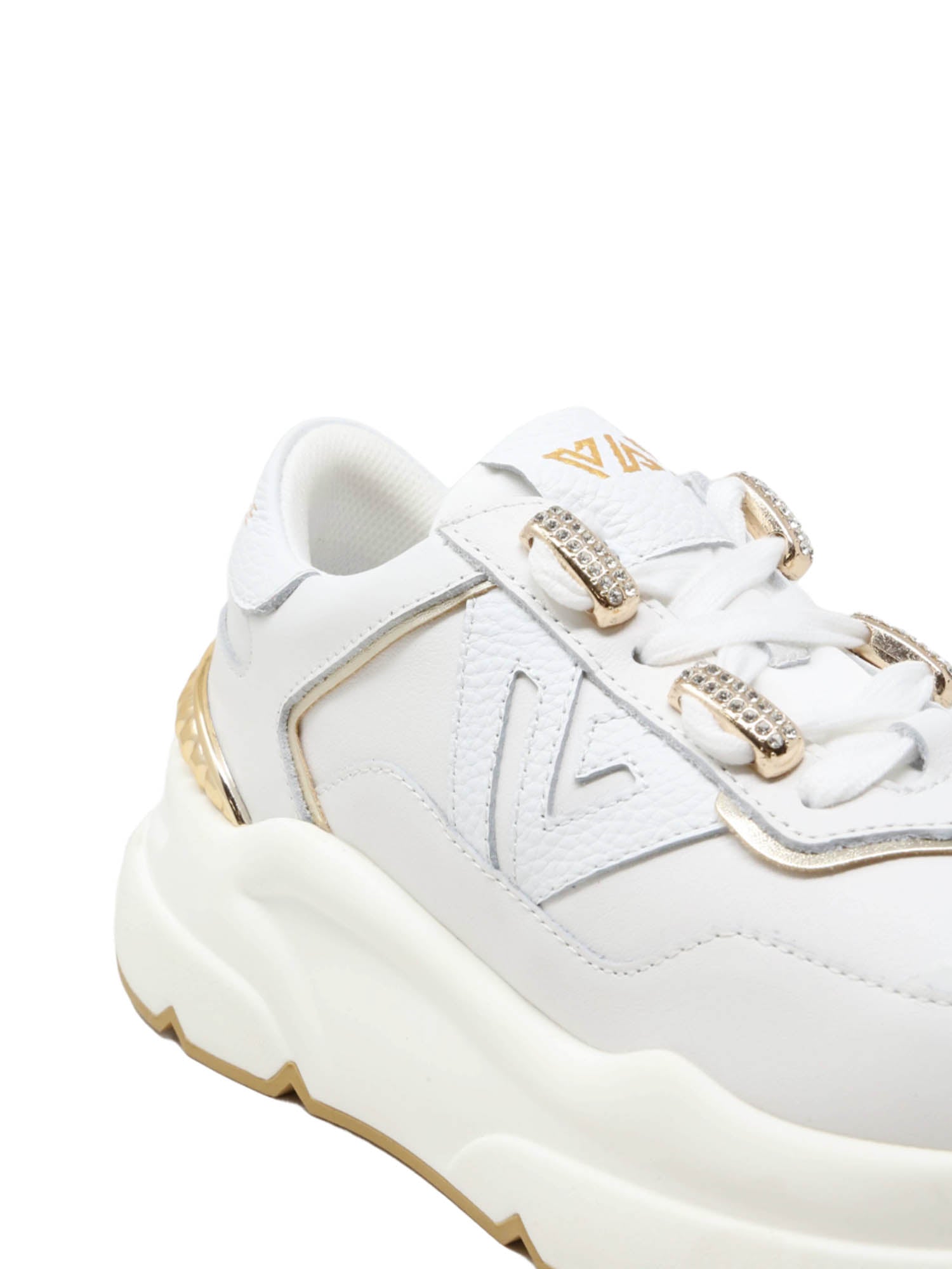 Sneakers Bianco Oro Emanuelle Vee
