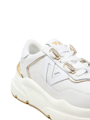 Sneakers Bianco Oro Emanuelle Vee