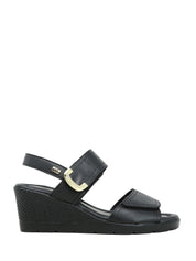 Sandali zeppa Nero Valleverde