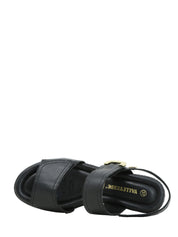 Sandali zeppa Nero Valleverde