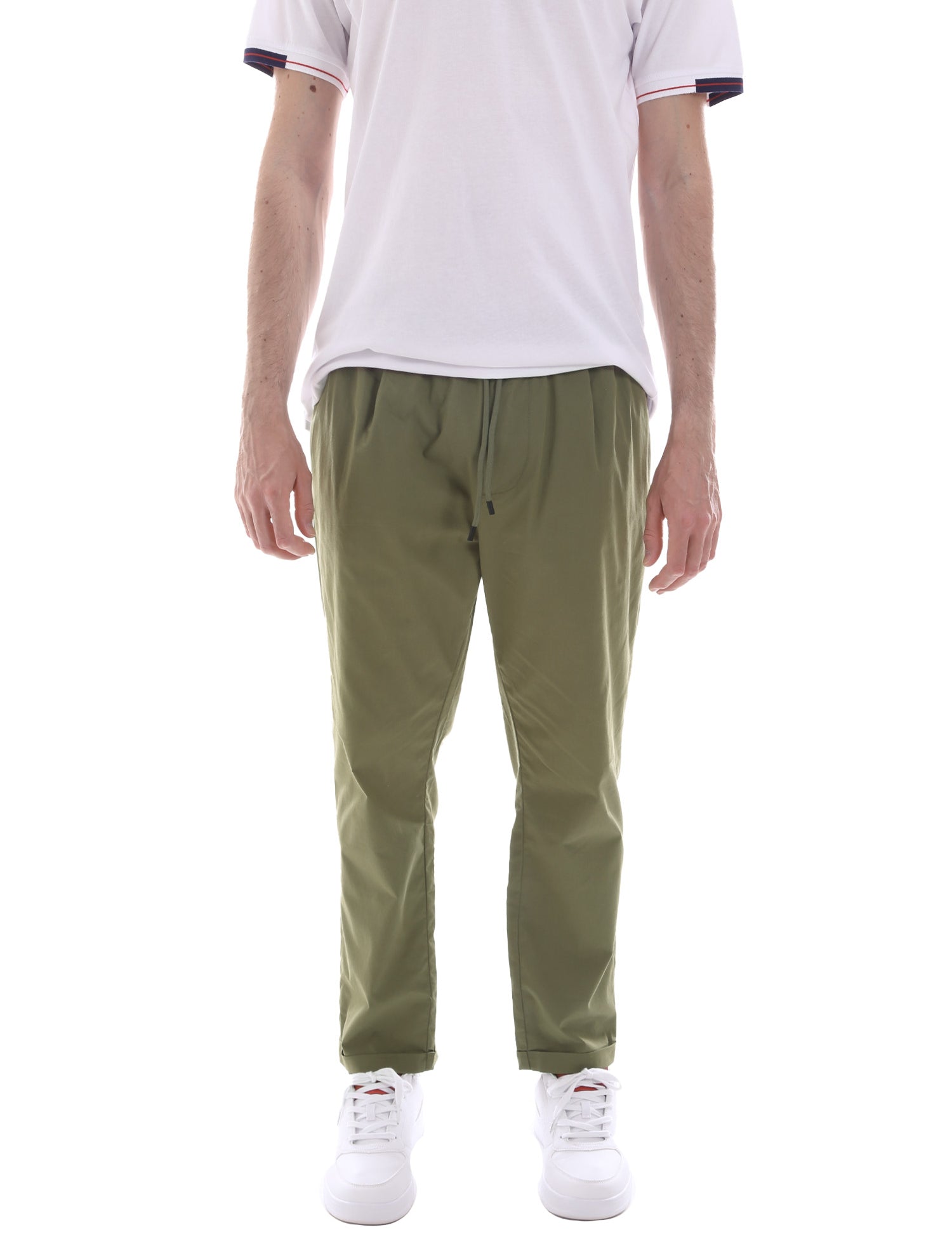 Pantaloni Verde Borgoni Milano