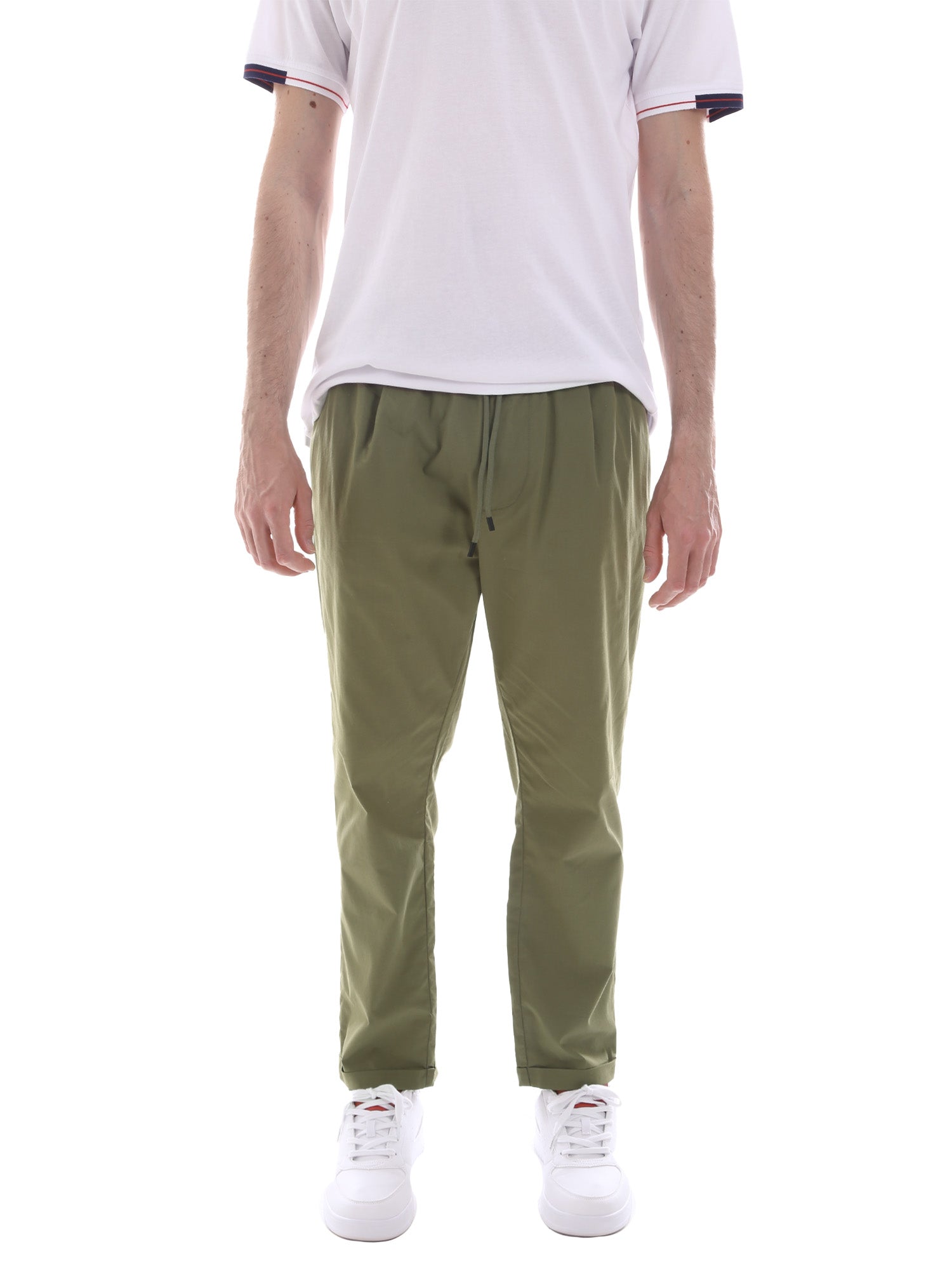 Pantaloni Verde Borgoni Milano