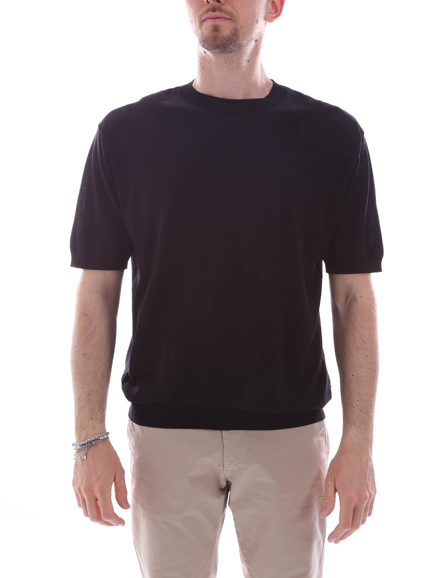 T-shirt Nero Borgoni Milano