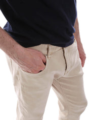 Pantaloni Beige Borgoni Milano