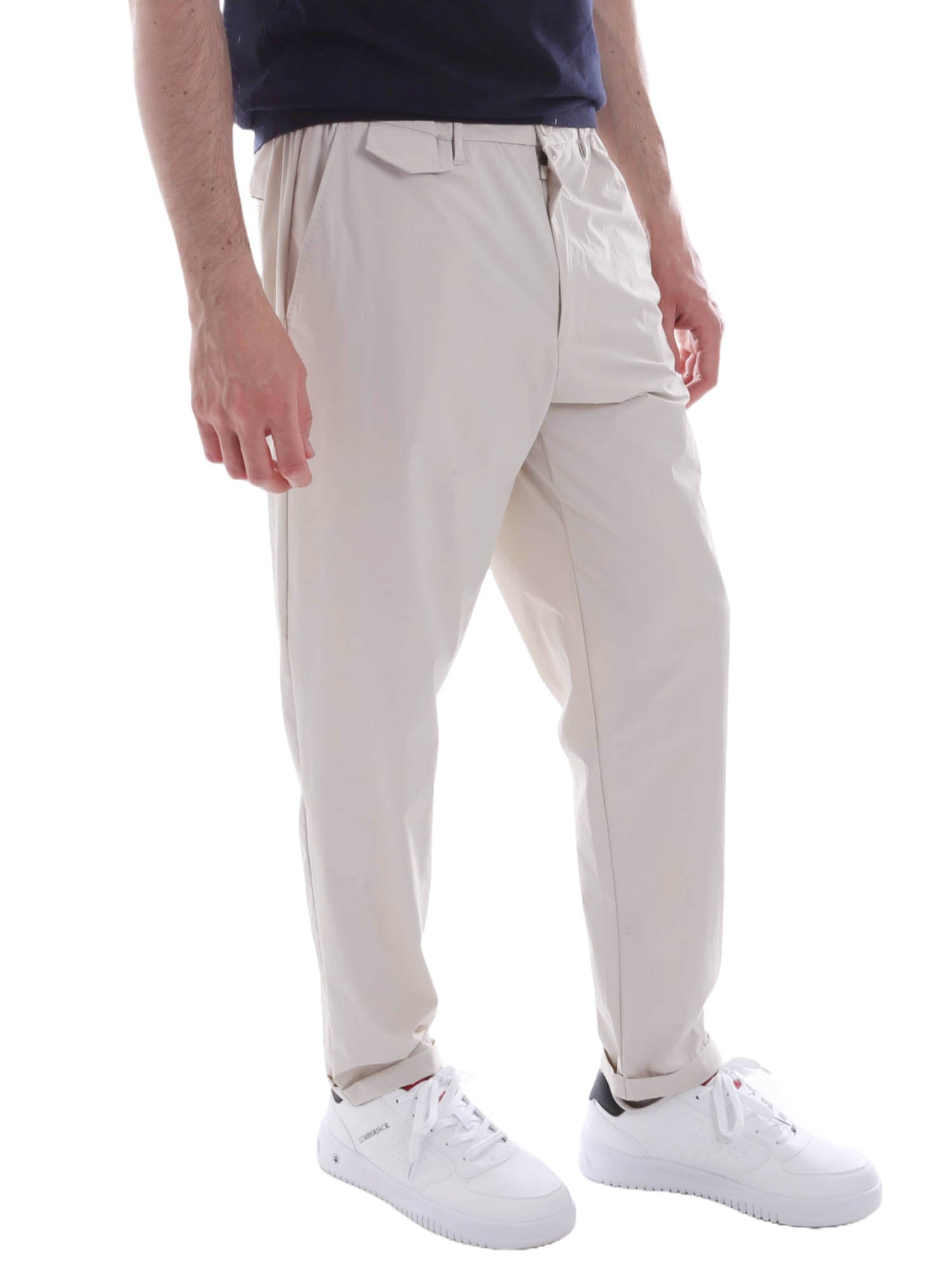 Pantaloni Beige Borgoni Milano