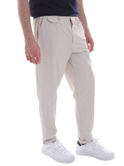 Pantaloni Beige Borgoni Milano