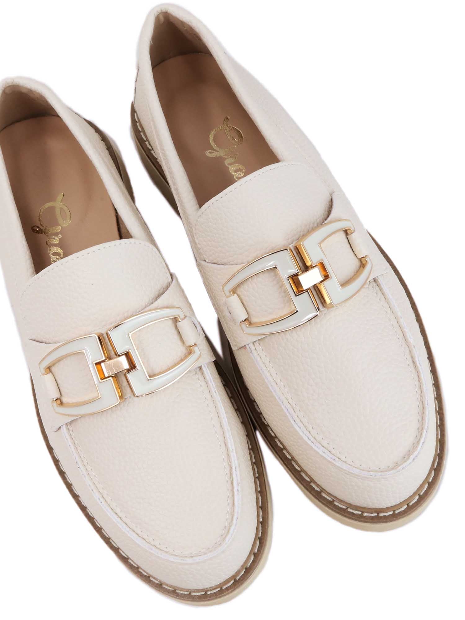 Mocassini Bianco Grace Shoes