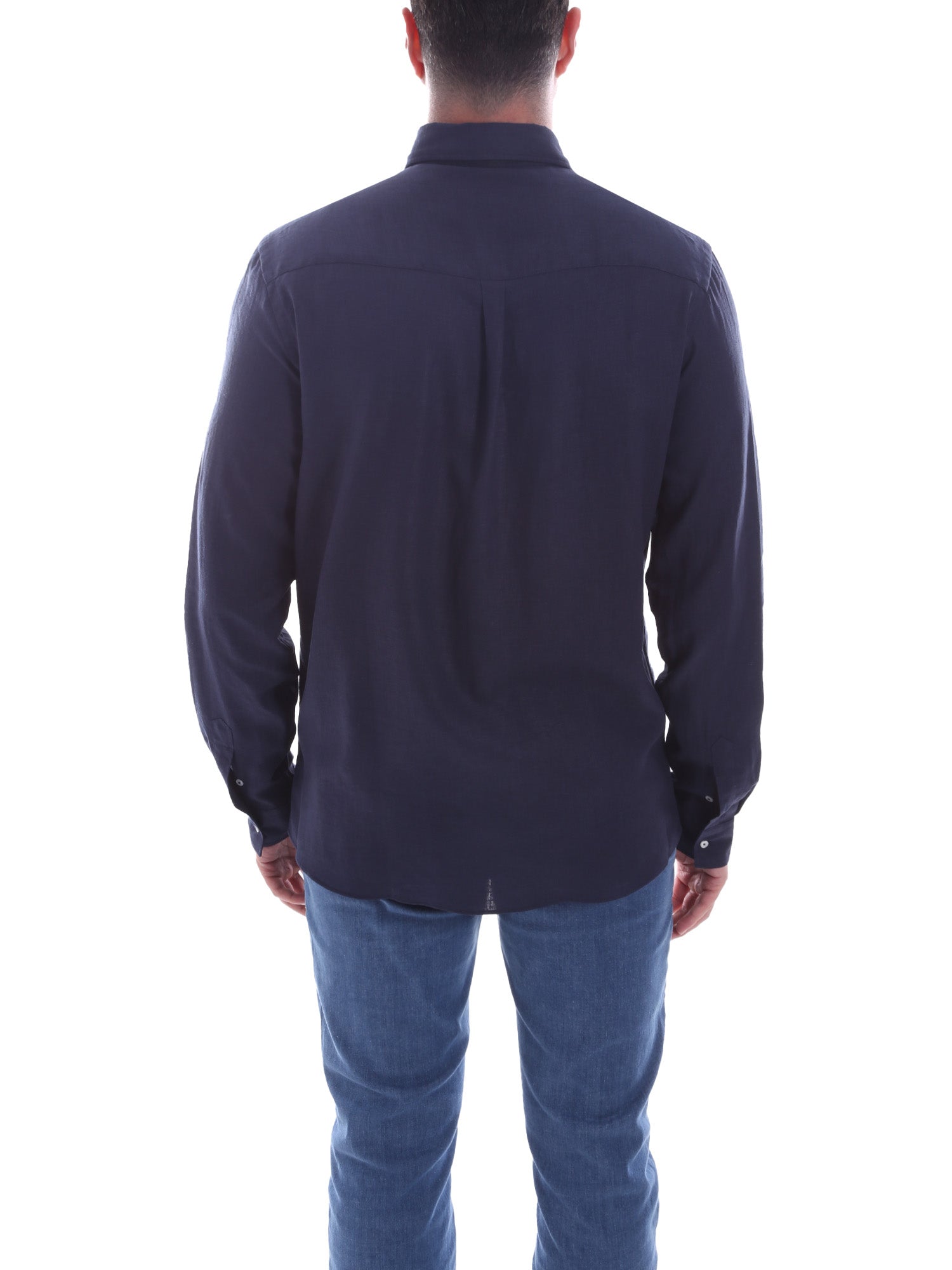 Camicie Blu Scuro Borgoni Milano