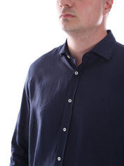 Camicie Blu Scuro Borgoni Milano