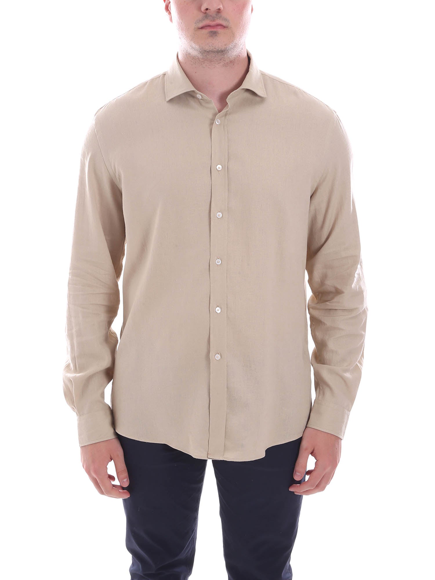 Camicie Beige Borgoni Milano