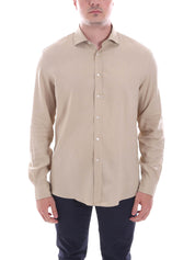 Camicie Beige Borgoni Milano