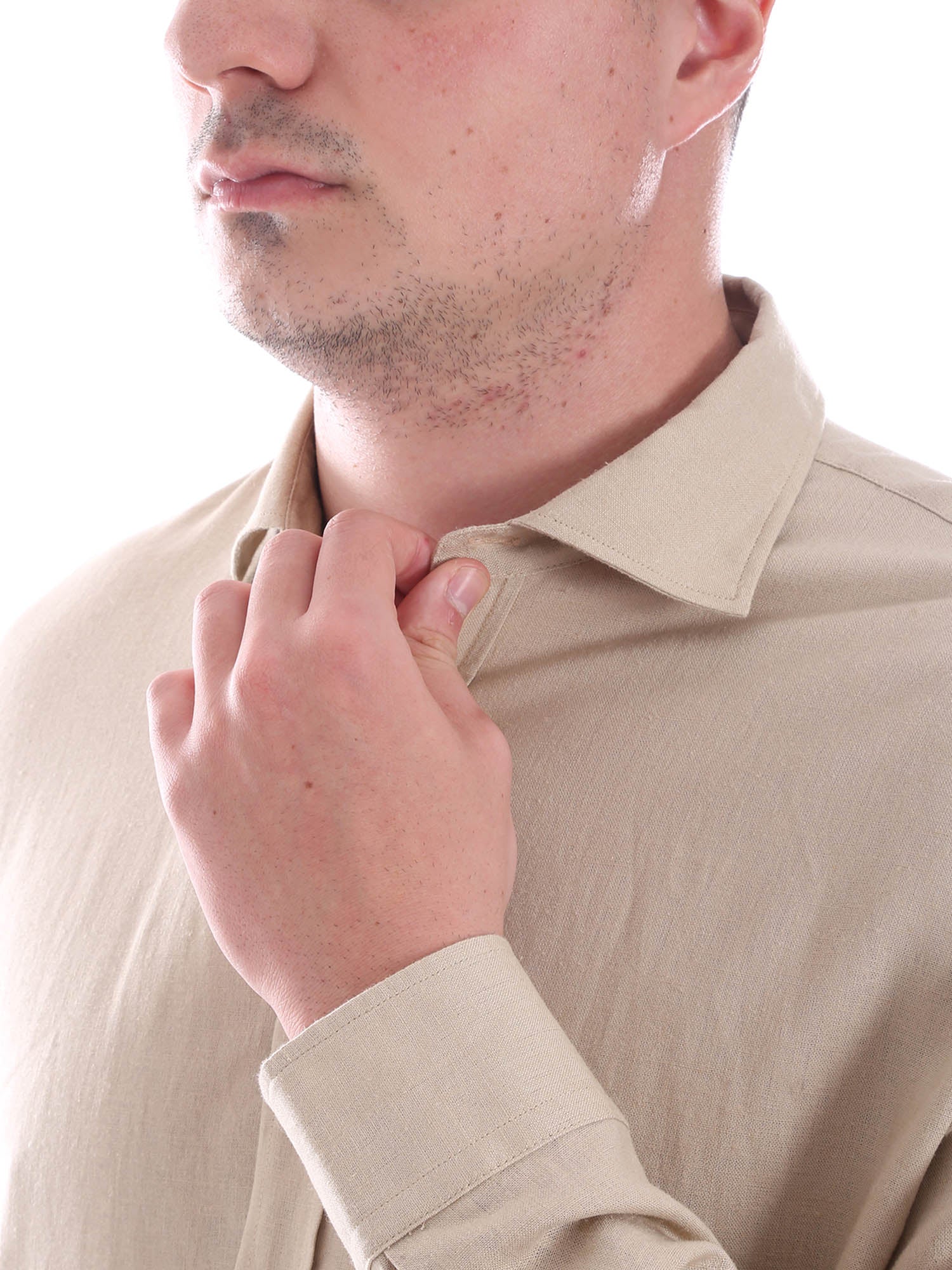 Camicie Beige Borgoni Milano