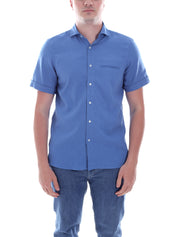 Camicie Blu Chiaro Borgoni Milano