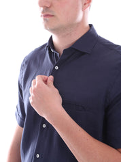 Camicie Blu Scuro Borgoni Milano