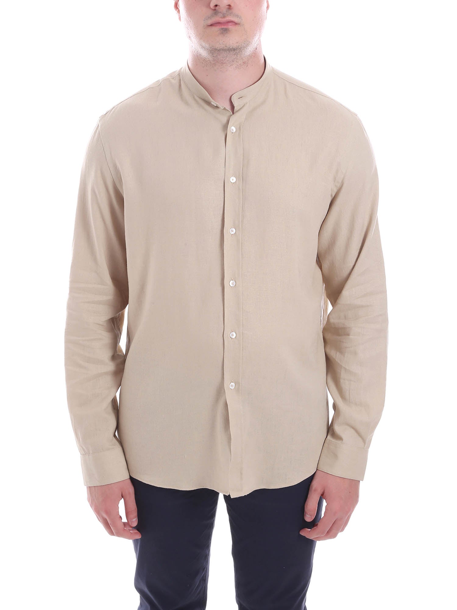 Camicie Beige Borgoni Milano