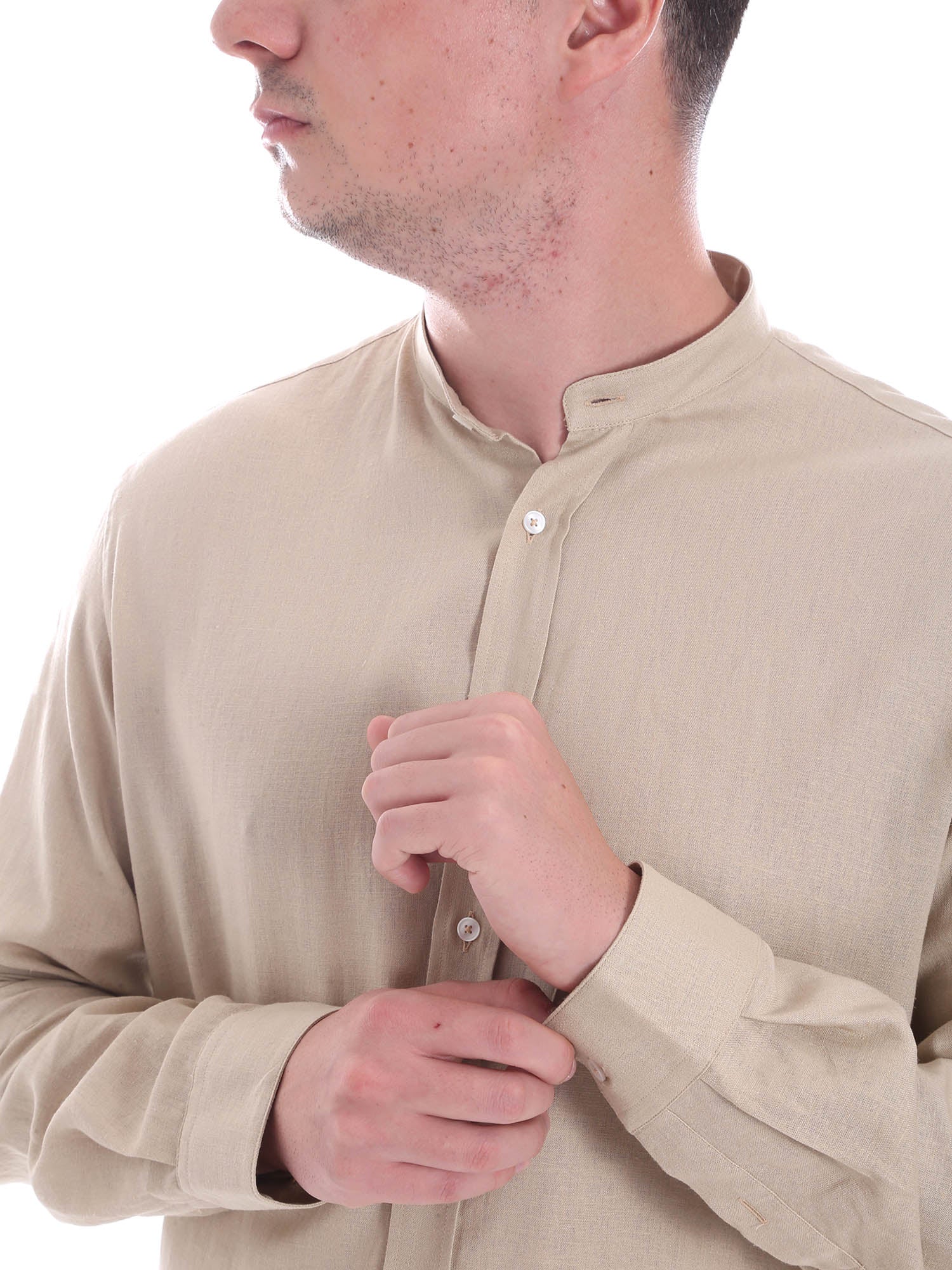 Camicie Beige Borgoni Milano