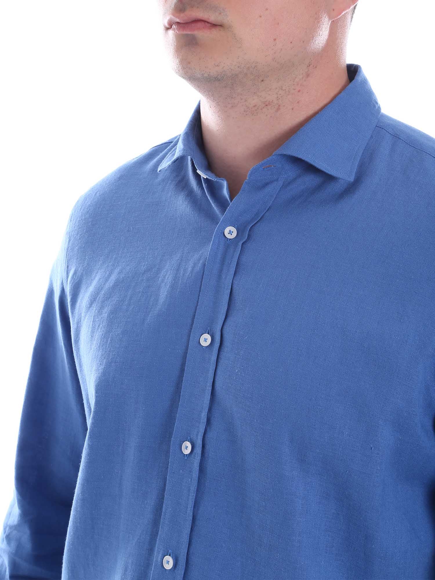 Camicie Celeste Borgoni Milano