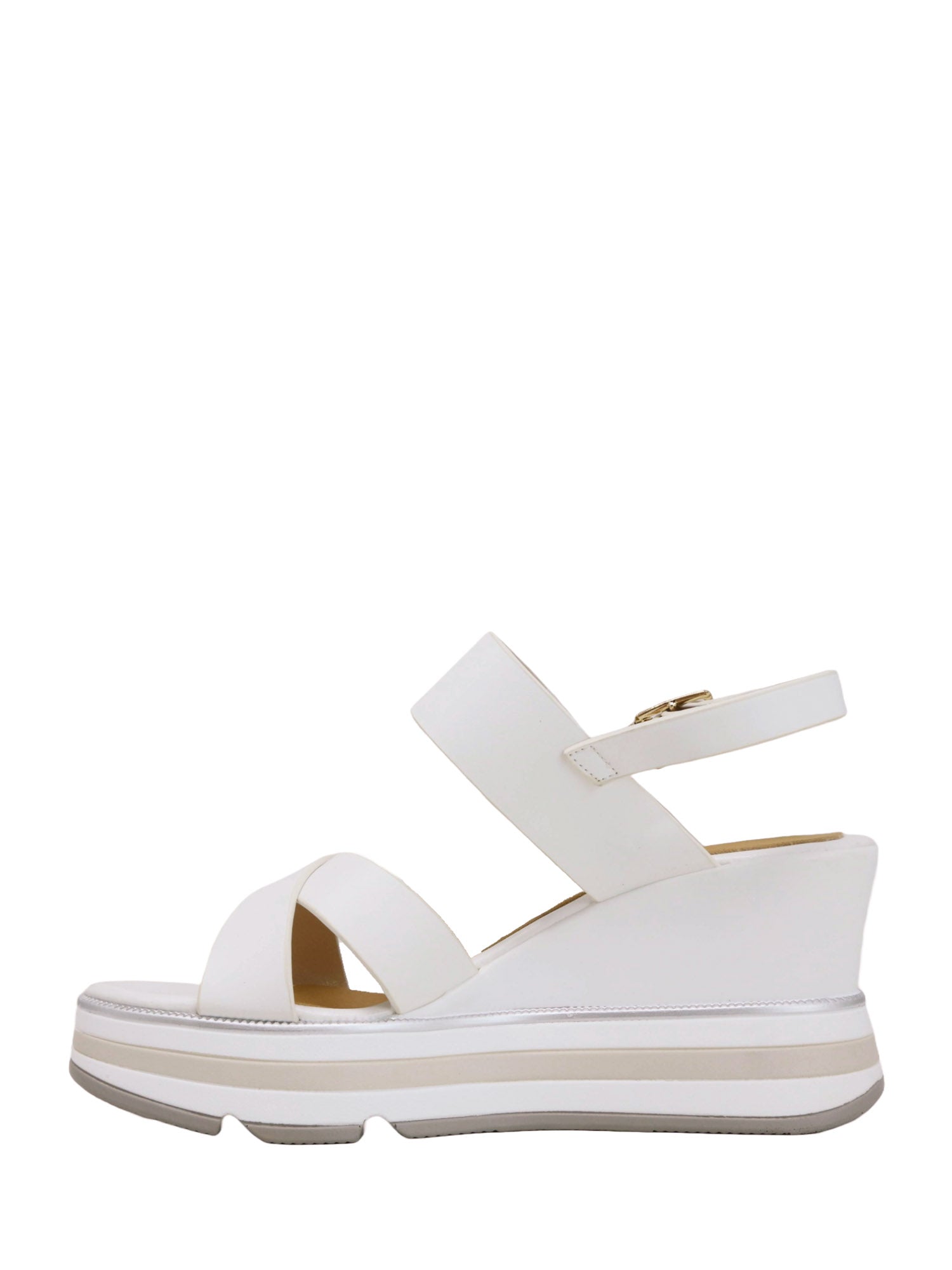 Sandali zeppa Bianco Keys