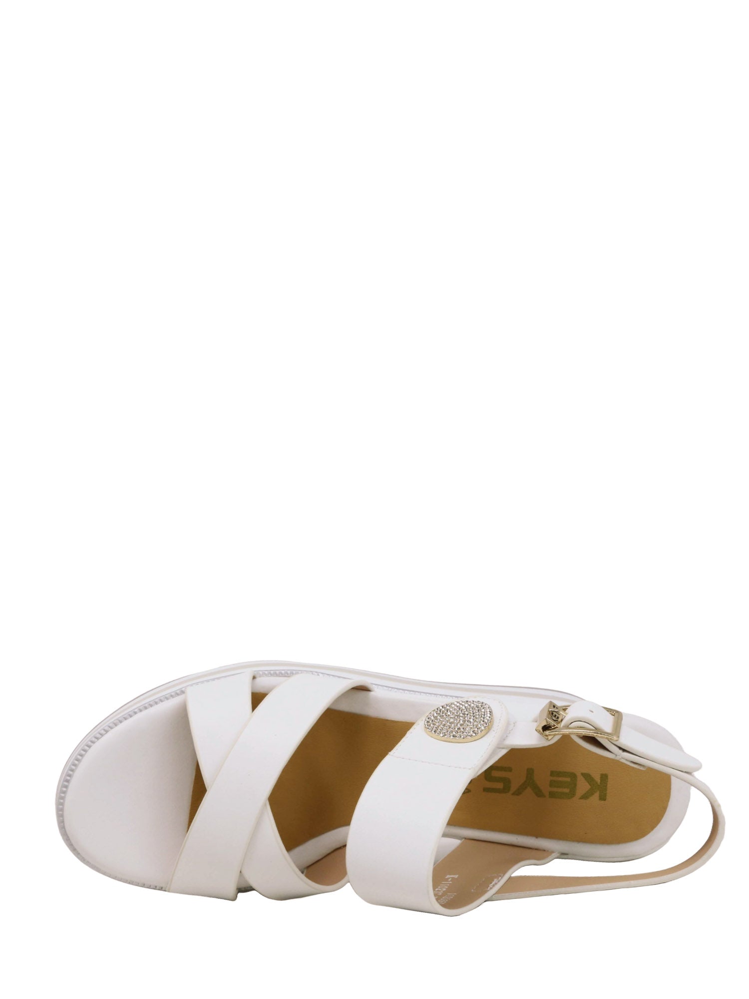 Sandali zeppa Bianco Keys